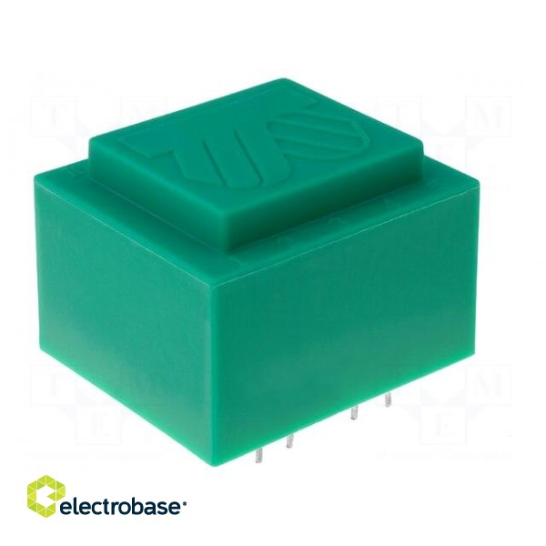 Transformer: encapsulated | 1.5VA | 230VAC | 7.5V | 7.5V | 100mA | 100mA