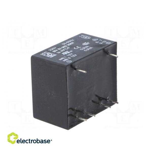 Transformer: encapsulated | 1.8VA | 230VAC | 12V | 12V | 75mA | 75mA | PCB image 6