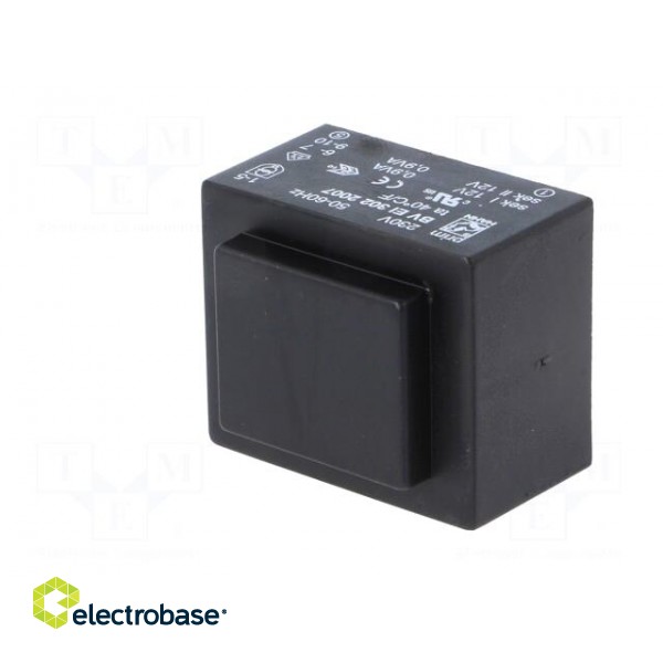 Transformer: encapsulated | 1.8VA | 230VAC | 12V | 12V | 75mA | 75mA | PCB image 4