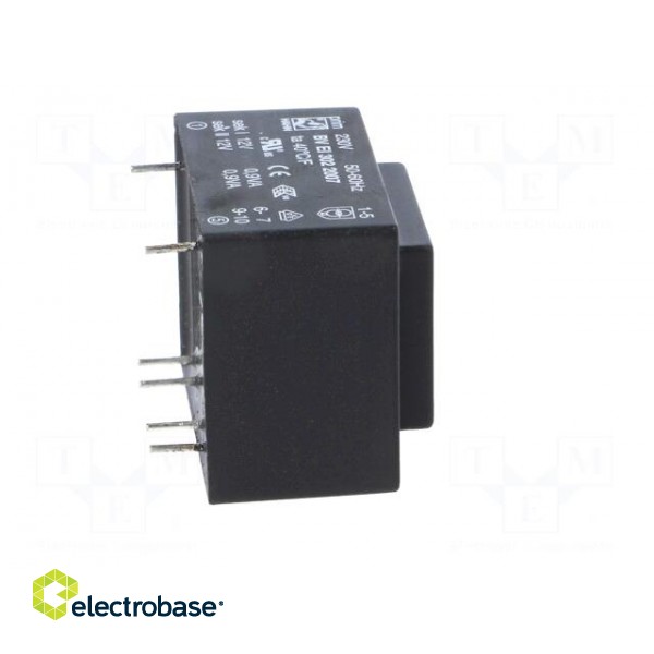 Transformer: encapsulated | 1.8VA | 230VAC | 12V | 12V | 75mA | 75mA | PCB image 9