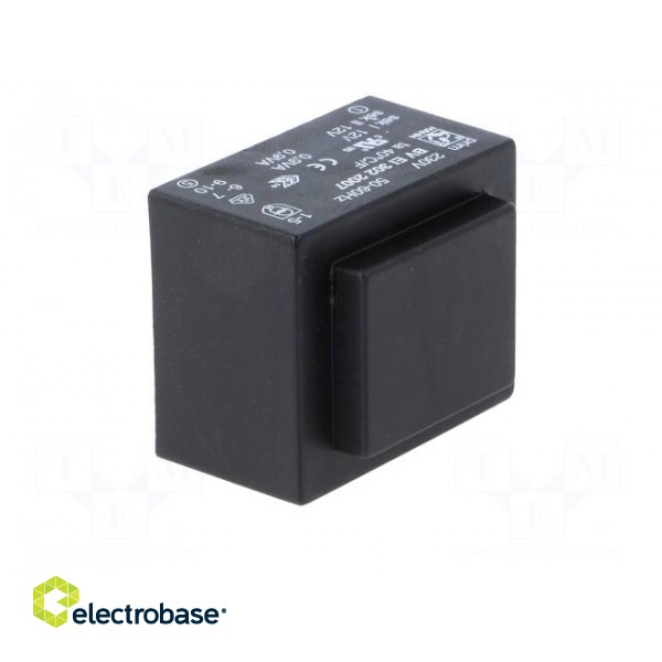 Transformer: encapsulated | 1.8VA | 230VAC | 12V | 12V | 75mA | 75mA | PCB image 2