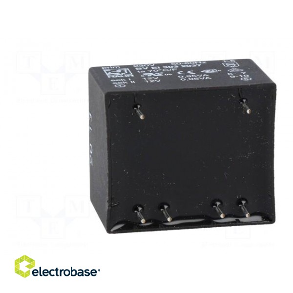 Transformer: encapsulated | 1.9VA | 230VAC | 12V | 12V | 79mA | 79mA | PCB image 5