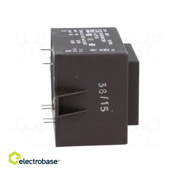 Transformer: encapsulated | 12VA | 230VAC | 9V | 9V | 667mA | 667mA | PCB image 9