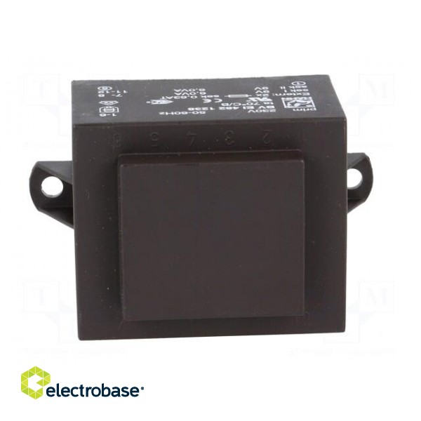 Transformer: encapsulated | 12VA | 230VAC | 9V | 9V | 667mA | 667mA | PCB image 3