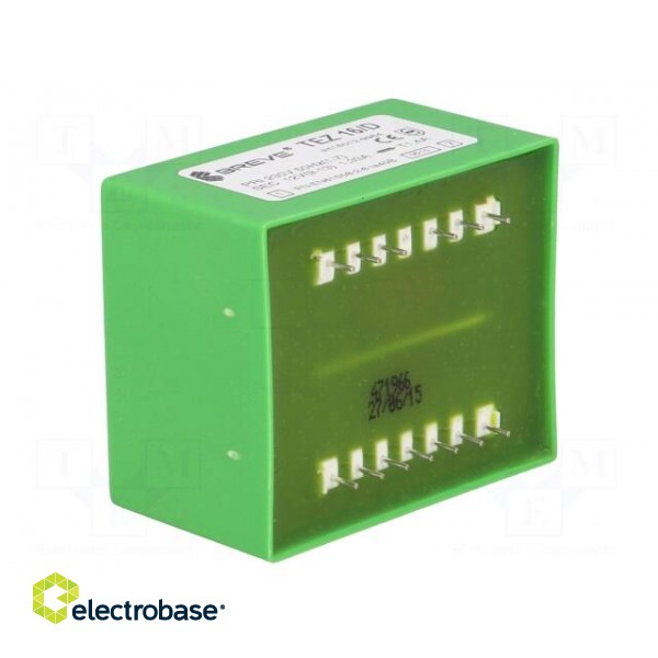 Transformer: encapsulated | 16VA | 230VAC | 12V | 1333.3mA | IP00 | 420g image 6