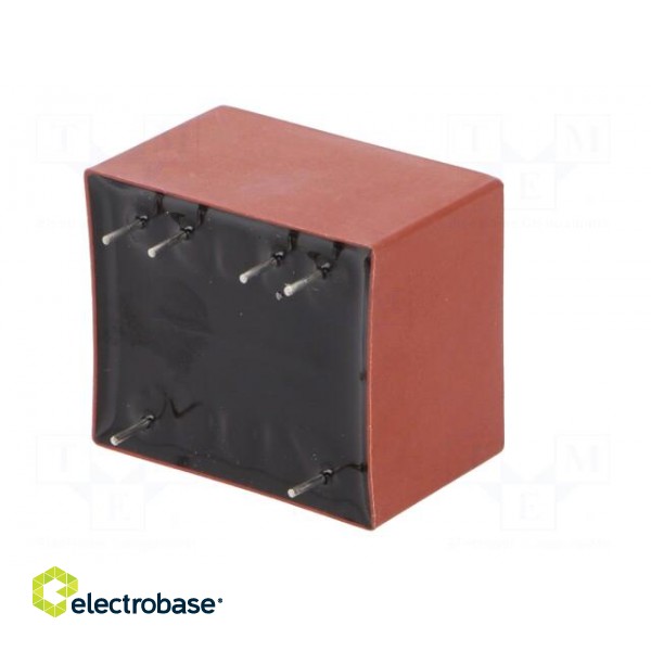 Transformer: encapsulated | 1VA | 230VAC | 24V | 42mA | Mounting: PCB image 8