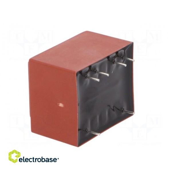 Transformer: encapsulated | 1VA | 230VAC | 24V | 42mA | Mounting: PCB image 6