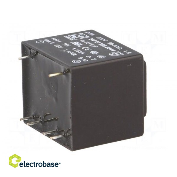 Transformer: encapsulated | 2.3VA | 230VAC | 15V | 15V | 76mA | 76mA | PCB image 8