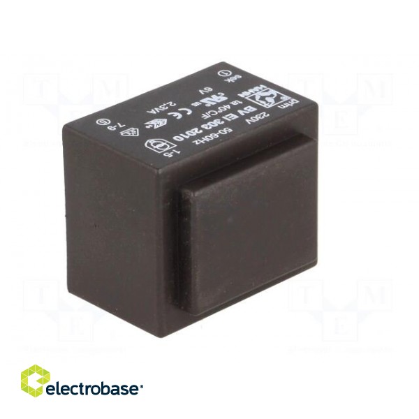 Transformer: encapsulated | 2.3VA | 230VAC | 6V | 383mA | PCB | BVEI image 2