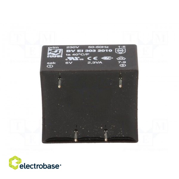 Transformer: encapsulated | 2.3VA | 230VAC | 6V | 383mA | PCB | BVEI image 7