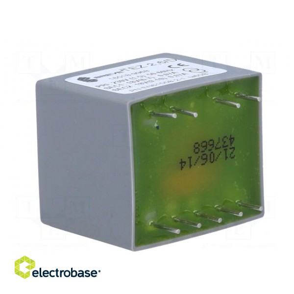 Transformer: encapsulated | 2.5VA | 230VAC | 18V | 18V | 69.4mA | 69.4mA image 4