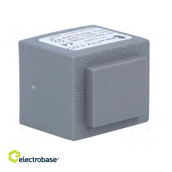 Transformer: encapsulated | 2.5VA | 230VAC | 18V | 18V | 69.4mA | 69.4mA image 8