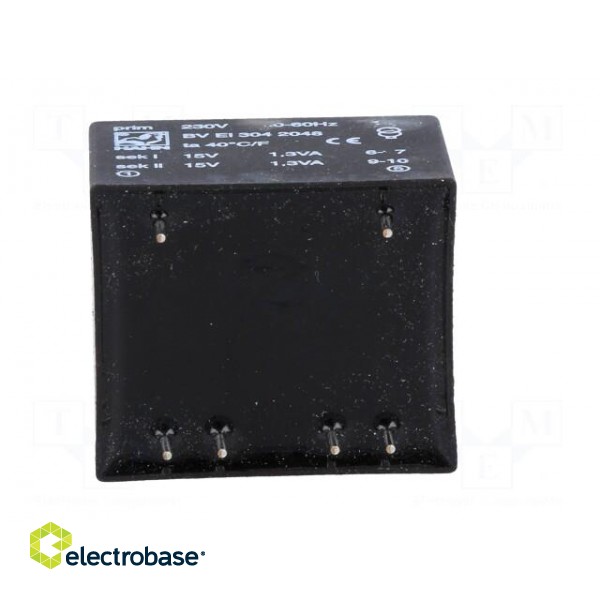 Transformer: encapsulated | 2.6VA | 230VAC | 15V | 15V | 87mA | 87mA | PCB image 5