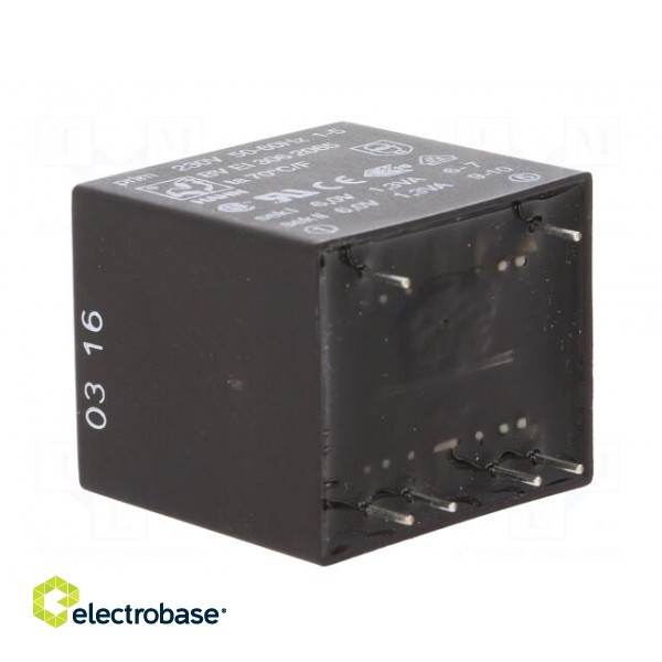 Transformer: encapsulated | 2.6VA | 230VAC | 6V | 6V | 217mA | 217mA | PCB image 6