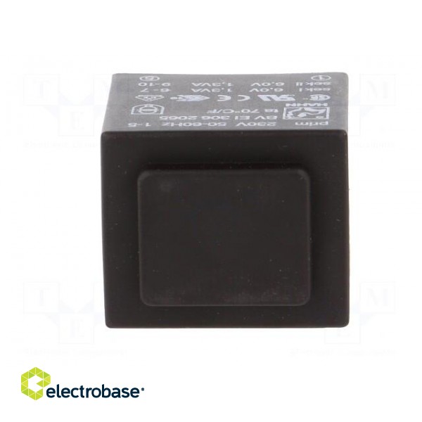 Transformer: encapsulated | 2.6VA | 230VAC | 6V | 6V | 217mA | 217mA | PCB image 3