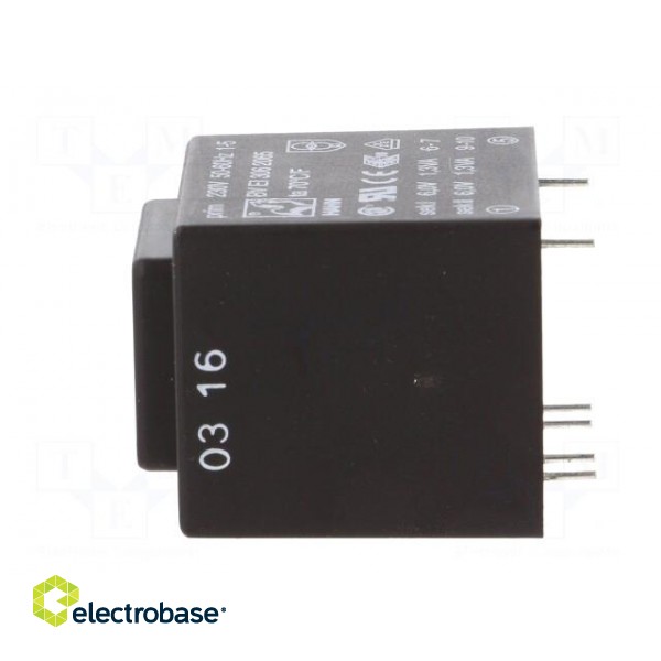 Transformer: encapsulated | 2.6VA | 230VAC | 6V | 6V | 217mA | 217mA | PCB image 5