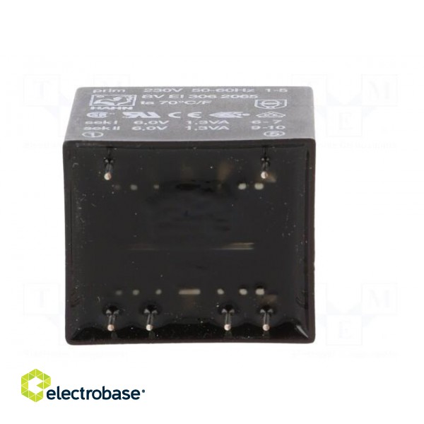 Transformer: encapsulated | 2.6VA | 230VAC | 6V | 6V | 217mA | 217mA | PCB image 7