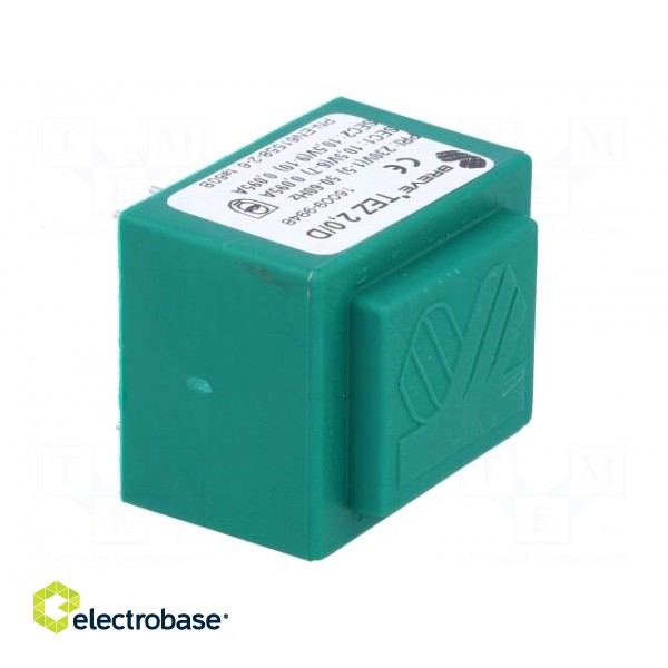 Transformer: encapsulated | 2VA | 230VAC | 10.5V | 10.5V | 95.2mA | PCB image 8