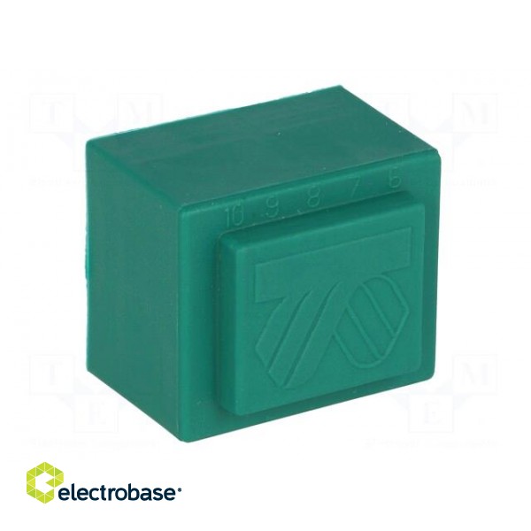 Transformer: encapsulated | 2VA | 230VAC | 12V | 166.6mA | PCB | IP00 image 2