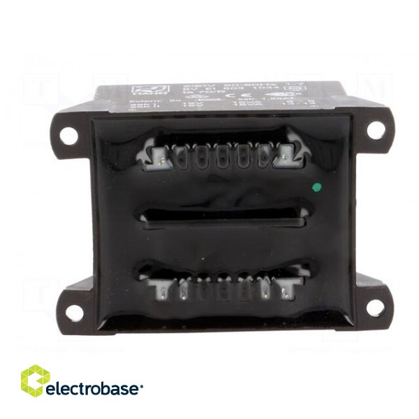 Transformer: encapsulated | 30VA | 230VAC | 12V | 12V | 1250mA | 1250mA image 7