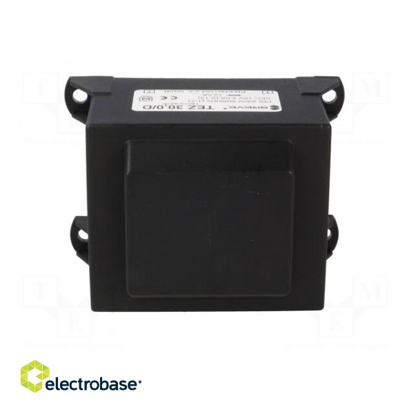 Transformer: encapsulated | 30VA | 230VAC | 15V | 2A | PCB | IP00 | TEZ image 3