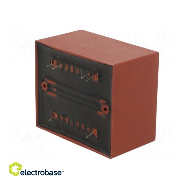 Transformer: encapsulated | 30VA | 230VAC | 24V | 24V | 625mA | 625mA | PCB фото 8