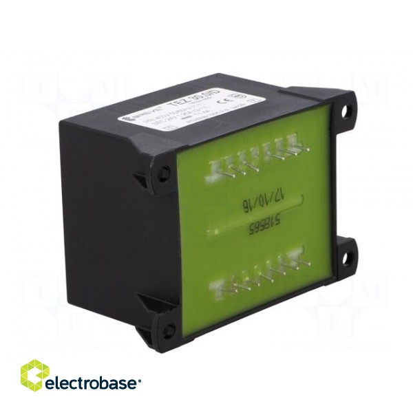 Transformer: encapsulated | 30VA | 400VAC | 24V | 1250mA | Mounting: PCB image 6