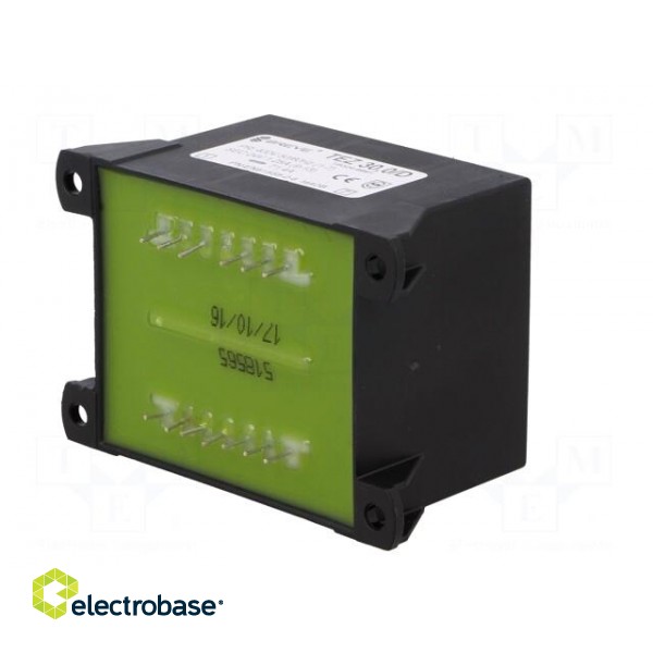 Transformer: encapsulated | 30VA | 400VAC | 24V | 1250mA | Mounting: PCB image 8