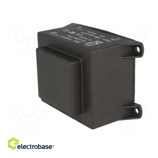 Transformer: encapsulated | 33VA | 230VAC | 15V | 2200mA | Mounting: PCB paveikslėlis 4