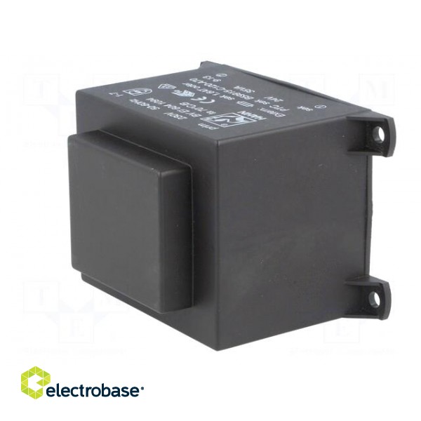 Transformer: encapsulated | 35VA | 230VAC | 24V | 1458mA | Mounting: PCB image 4