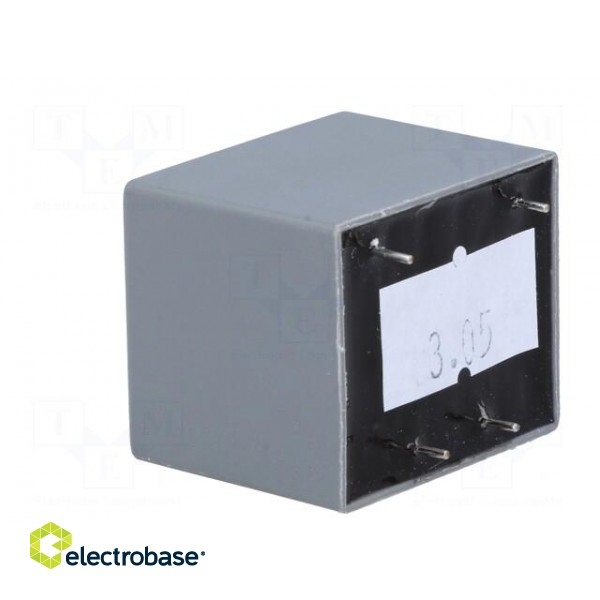 Transformer: encapsulated | 3VA | 230VAC | 24V | 0.125A | Mounting: PCB image 4