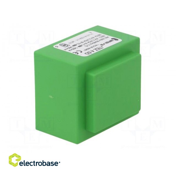 Transformer: encapsulated | 4.5VA | 230VAC | 6V | 6V | 375mA | 375mA | PCB image 2