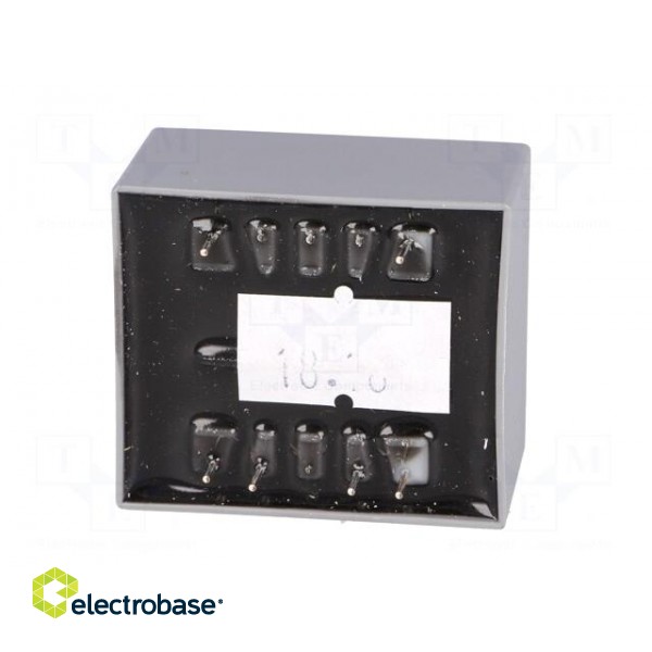 Transformer: encapsulated | 4.5VA | 230VAC | 9V | 9V | 0.25A | 0.22A | IP00 image 7