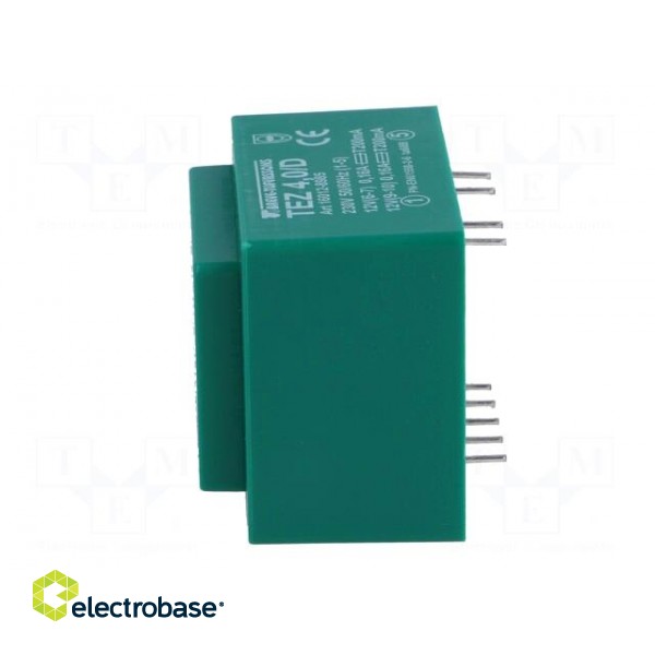 Transformer: encapsulated | 4VA | 230VAC | 12V | 12V | 166.6mA | 166.6mA image 3