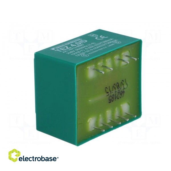 Transformer: encapsulated | 4VA | 230VAC | 12V | 12V | 166.6mA | 166.6mA image 4