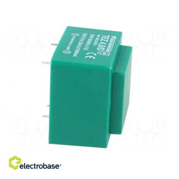 Transformer: encapsulated | 4VA | 230VAC | 12V | 333.3mA | Mounting: PCB image 9