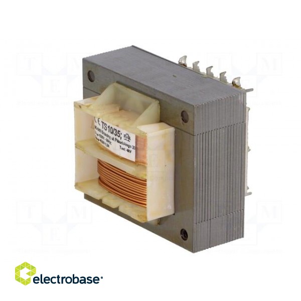 Transformer: mains | 10VA | 230VAC | 9V | 1A | Mounting: screw type | IP00 image 4