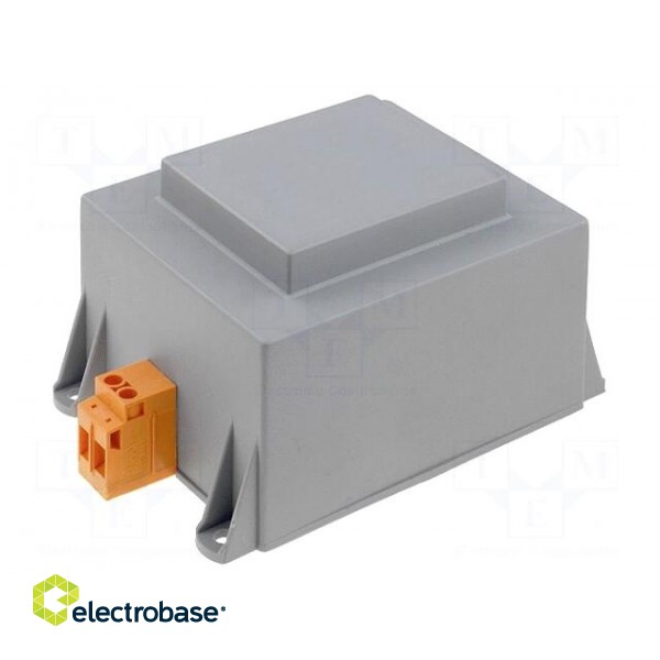 Transformer: encapsulated | 100VA | 230VAC | 24V | 4.16A | 1.3kg | IP00