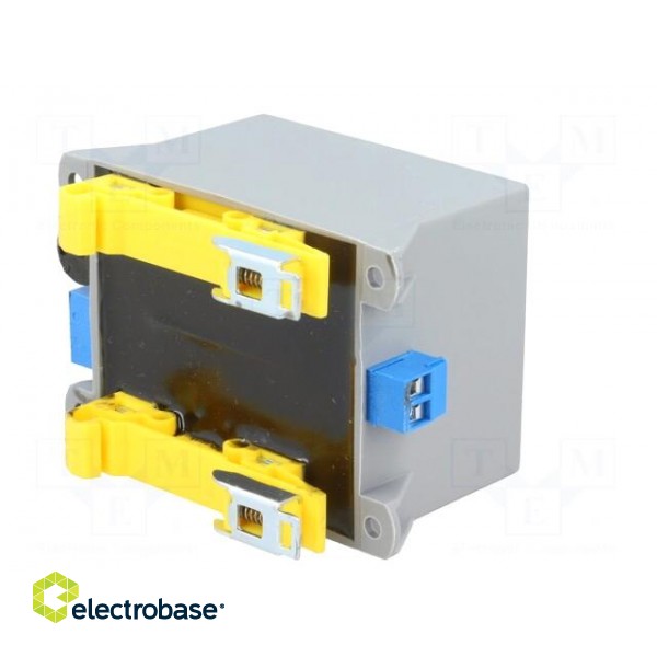 Transformer: encapsulated | 45VA | 230VAC | 24V | 1875mA | Mounting: DIN image 8