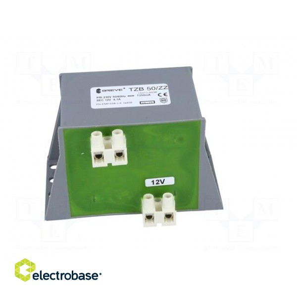 Transformer: encapsulated | 50VA | 230VAC | 12V | Mounting: screw type image 7