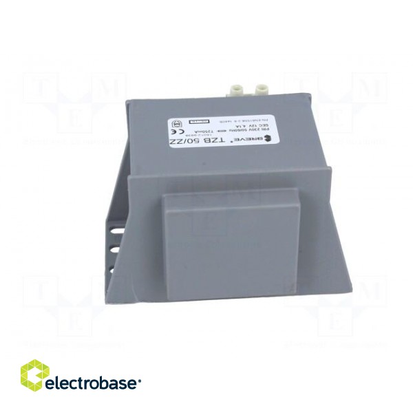 Transformer: encapsulated | 50VA | 230VAC | 12V | Mounting: screw type image 3