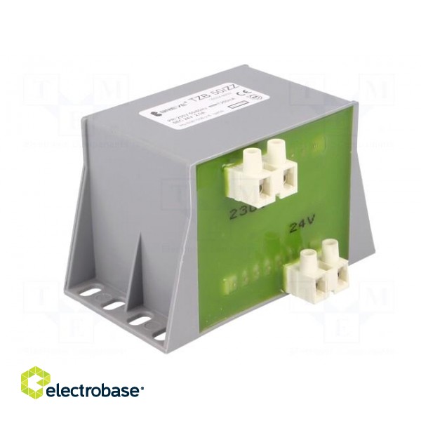 Transformer: encapsulated | 50VA | 230VAC | 24V | screw type | IP00 image 6