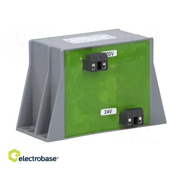 Transformer: encapsulated | 63VA | 230VAC | 24V | screw type | IP00 image 6