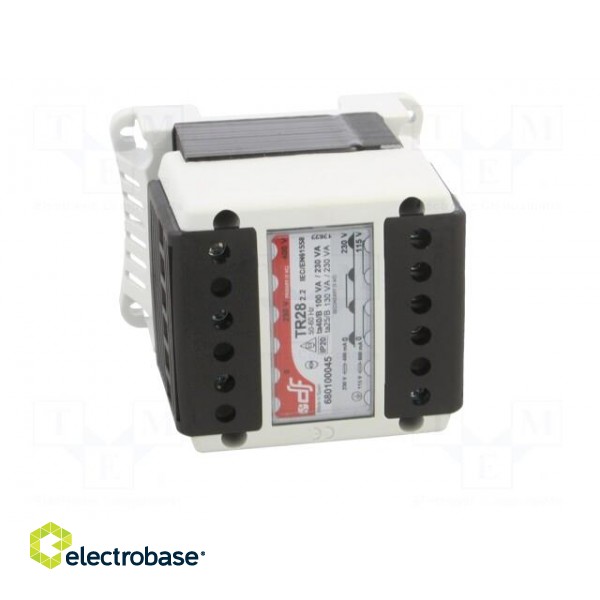 Transformer: mains | 100VA | 230VAC,400VAC | 115V | 230V | IP20 image 9