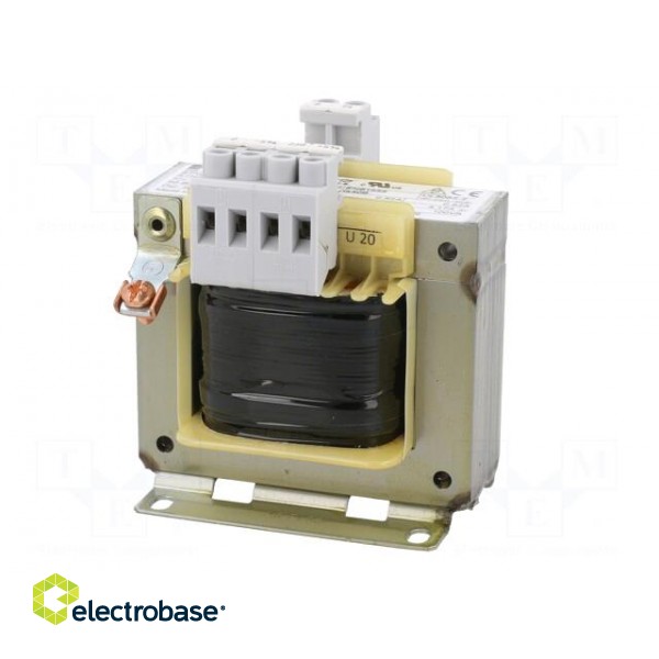 Transformer: mains | 100VA | 230VAC | 24V | Leads: terminal block | IP00 image 3