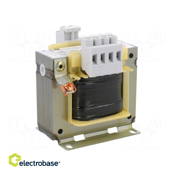 Transformer: mains | 100VA | 400VAC | 24V | Leads: terminal block | IP00 image 1