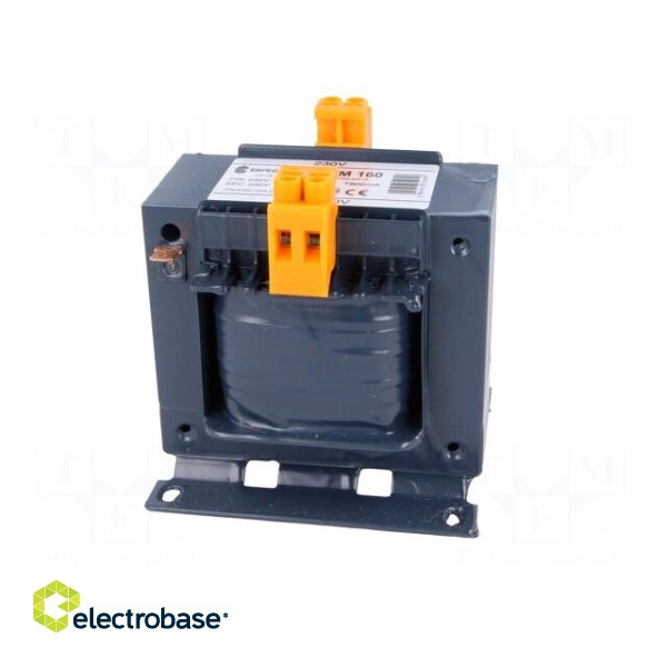 Transformer: mains | 160VA | 230VAC | 230V | Leads: terminal block image 3