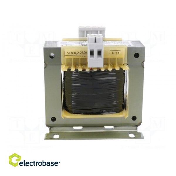 Transformer: mains | 200VA | 230VAC | 24V | Leads: terminal block | IP00 image 7