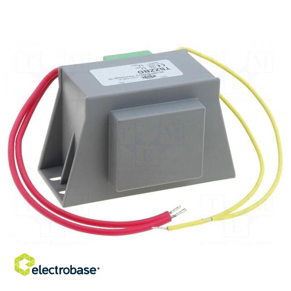 Transformer: mains | 20VA | 230VAC | 14V | 1.42A | Leads: 200mm leads