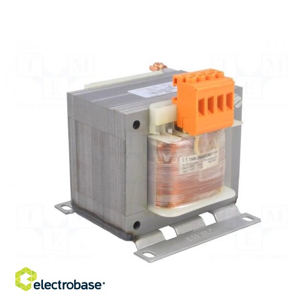 Transformer: mains | 250VA | 230VAC | 115V | Leads: terminal block image 2